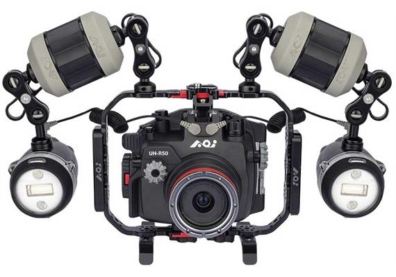 AOI Unterwassergehäuse für Canon R50 Passion Combo (schwarz)