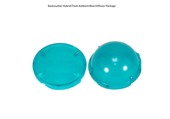 Backscatter Ambient Blau Diffusor Set für HF-1 Blitz (160° Dome / 140° Flat)