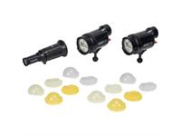 Backscatter Dual AF-1 Atom Flash Unterwasserblitz-Bundle mit Snoot, Flat & Dome Diffusoren