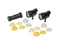 Backscatter Dual Hybrid Flash Unterwasserblitz-Bundle mit Snoot, Flat & Dome Diffusoren