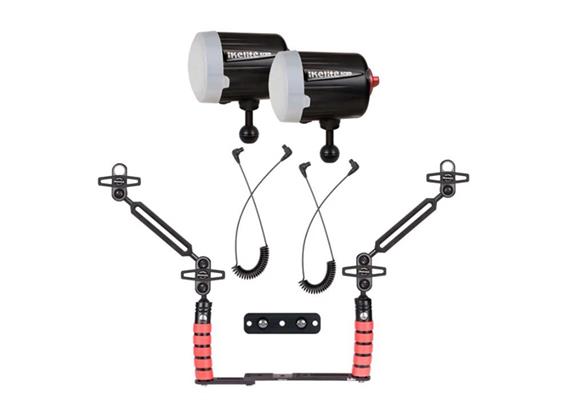 Ikelite Ecko Fiber Dual-Blitz Bundle für OM System TG-7/TG-6/TG-5 in Ikelite od. PT-059