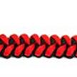 Isotta Lanyard mit Edelstahl-Karabinern (27cm lang) - rot/schwarz | Bild 3