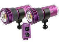 Keldan-Set: 2 x Videoleuchte 4XR 11000lm CRI86, RC 2-Fernbedienung mit Kugeladapter