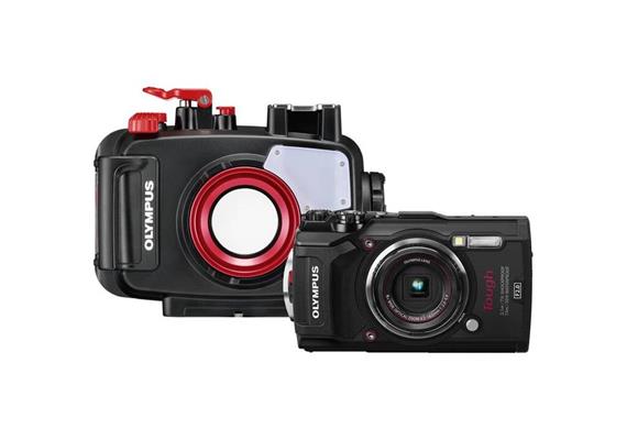 MIETE: SET Olympus Kompaktkamera TG-6 + UW-Gehäuse PT-059 - 1 Woche