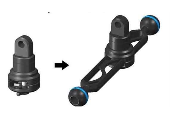 Nauticam YS-Adapter für Nauticam Kugelarme 125mm - 400mm