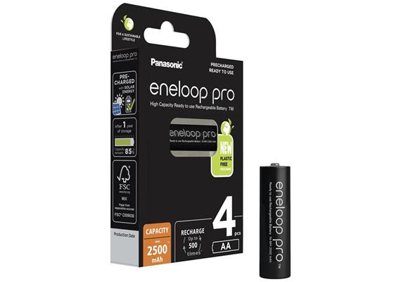 Panasonic Eneloop Pro Akkus 2500mAh (4er Set)