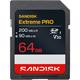 SanDisk Speicherkarte Extreme PRO 200MB/s SDXC, 64GB