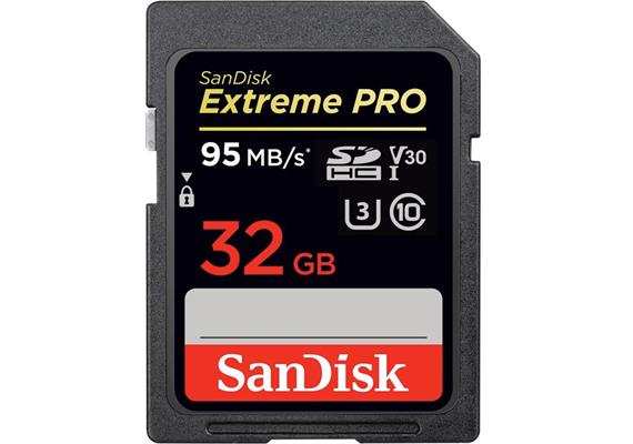 SanDisk Speicherkarte Extreme Pro SDHC UHS-I, 32GB