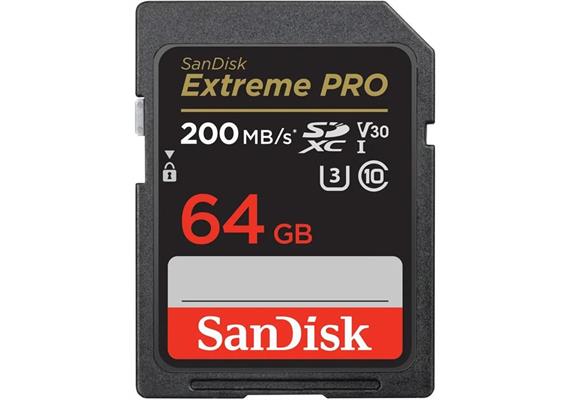 SanDisk Speicherkarte Extreme Pro SDXC UHS-I, 64GB