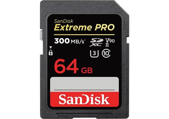 SanDisk Speicherkarte Extreme Pro SDXC UHS-II, 64GB V90