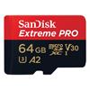 SanDisk Speicherkarte ExtremePro microSD 200MB/s, 64GB (mit SD Adapter)