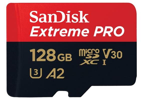 SanDisk Speicherkarte ExtremePro microSD 170MB/s, 128GB (mit SD Adapter)