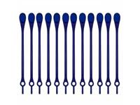 Ties (wiederlösbare 'Kabelbinder'), 12 Stück - blau