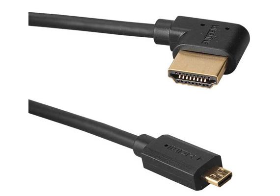 Weefine HDMI Kabel D-A im Gehäuse (A rechts gewinkelt) 70cm