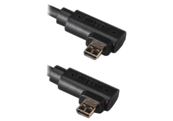 Weefine HDMI Kabel D-D im Gehäuse (2x gewinkelt)