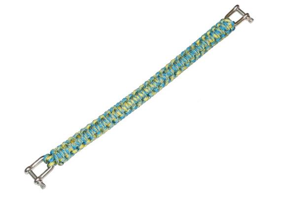 X-Adventurer Lanyard (34cm) mit Shackles - blau-gelb