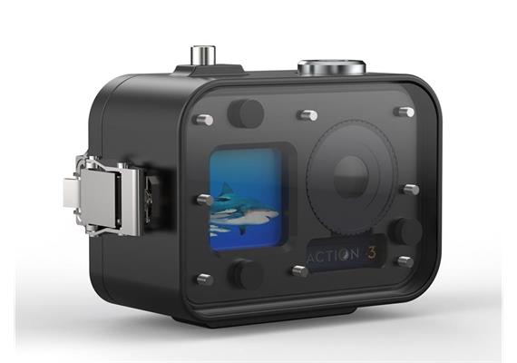 Actionpro Aluminum Deep Dive Housing T-Housing for DJI Osmo Action 3, 4 and 5 Pro