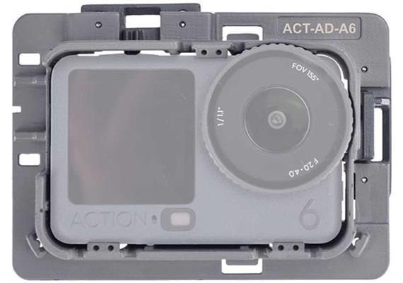 AOI camera adapter for DJI OSMO Action 6 in the UH-ACT housing