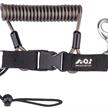 AOI Spring Coiled Lanyard with Quick Release Buckle and Swivel Eye Bolt Snap | Bild 3
