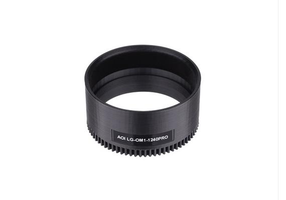 AOI Zoom Gear for M.ZUIKO DIGITAL ED 12-40mm F2.8 PRO lens in OM1 housing