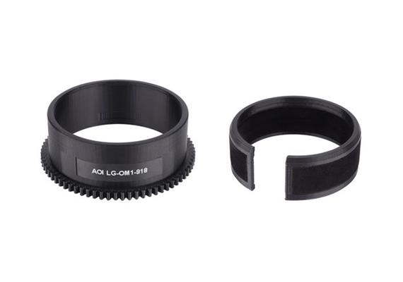 AOI Zoom Gear for M.ZUIKO DIGITAL ED 9-18 mm F4.0-5.6 lens in OM1 housing