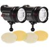 Backscatter Dual Hybrid Flash Underwater Strobe Bundle with Flat Diffusers