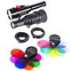 Backscatter Mini Flash MF-2 Underwater Strobe, OS-1 Snoot & Color Filter Package