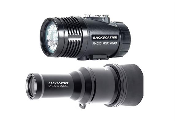 Backscatter MW-4300 & OS-1 Underwater Video Light & Snoot Package