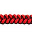 Isotta Lanyard with stainless steel snap hooks (27cm long) - red/black | Bild 3