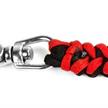 Isotta Lanyard with stainless steel snap hooks (27cm long) - red/black | Bild 4
