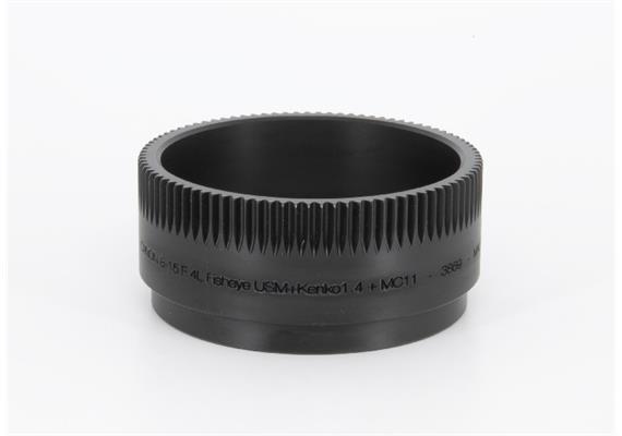 Isotta zoomring for Canon EF 8-15mm USM + Kenko TELEPLUS PRO 300 DGX + Sigma mount adapter