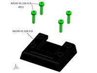 Nauticam Cold Shoe for MIL Housing with Screws