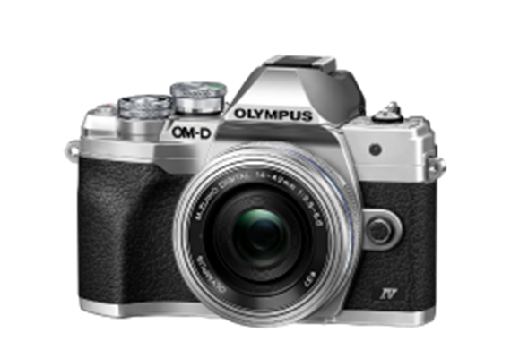 Olympus OM-D camera E-M10 Mark IV Pancake Zoom Kit 14-42 (silver/silver)