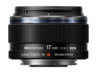 OM System lens M.Zuiko Digital 17mm 1:1.8 II (black)