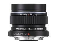 OM System lens M.Zuiko Digital ED 12mm 1:2.0, black