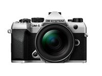 OM System OM-5 Mark II (silver) with 12-45mm F4.0 PRO Lens Kit