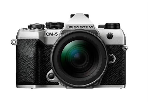 OM System OM-5 Mark II (silver) with 12-45mm F4.0 PRO Lens Kit