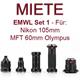 RENTAL: Nauticam EMWL Set I for Nikon and MFT - 1 Woche