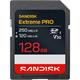 SanDisk memory card Extreme PRO 250MB/s SDXC, 128GB