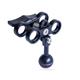 Scubalamp SUPE Butterfly Clamp with 1" ball, Aluminium (Switch ABS Plastic) - black