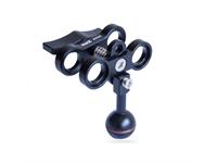 Scubalamp SUPE Butterfly Clamp with 1" ball, Aluminium (Switch ABS Plastic) - black