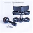 Scubalamp SUPE Butterfly Clamp with 1" ball, Aluminium (Switch ABS Plastic) - black | Bild 5