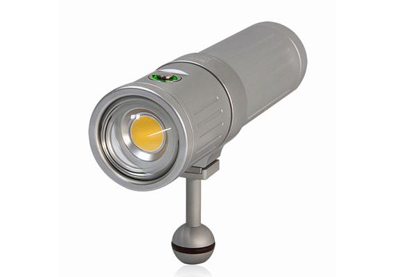 Scubalamp SUPE V4K PRO underwater video light - silver