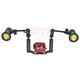 SET: Isotta housing for GoPro Hero12, 2 X-Adventurer lamps M8000, double handle+arm system
