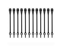 Ties (releasable cable ties), 12 pcs - black