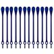 Ties (releasable cable ties), 12 pcs - blue