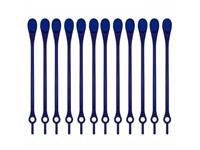 Ties (releasable cable ties), 12 pcs - blue