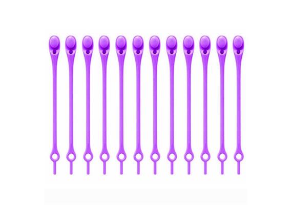 Ties (releasable cable ties), 12 pcs - purple