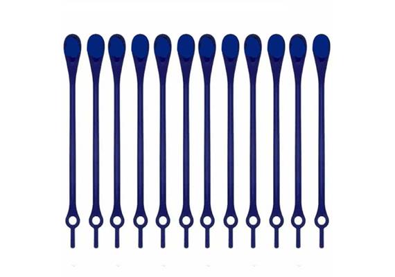 Ties (releasable cable ties), 12 pcs - blue