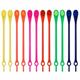 Ties (releasable cable ties), 12 pcs - rainbow